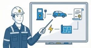 Pictogramme d'un formateur présentant le programme de formation IRVE